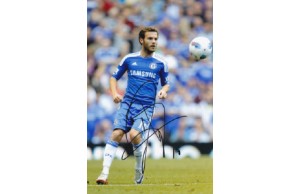Juan Mata Signed 8x12 Chelsea Photograph